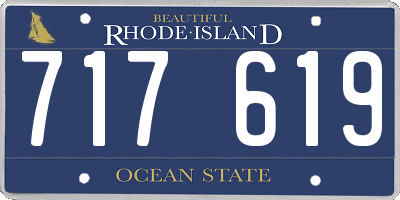 RI license plate 717619