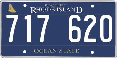 RI license plate 717620