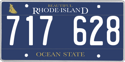 RI license plate 717628