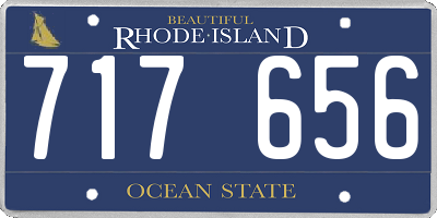 RI license plate 717656