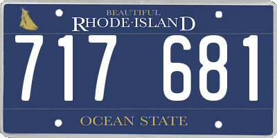 RI license plate 717681
