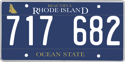 RI license plate 717682