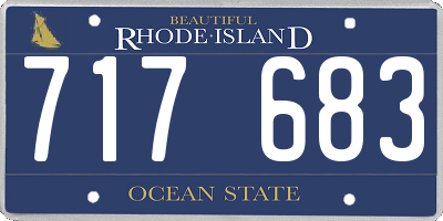 RI license plate 717683