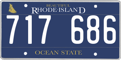 RI license plate 717686