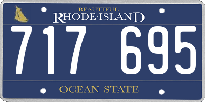 RI license plate 717695
