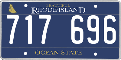 RI license plate 717696