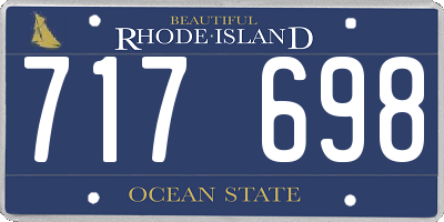 RI license plate 717698