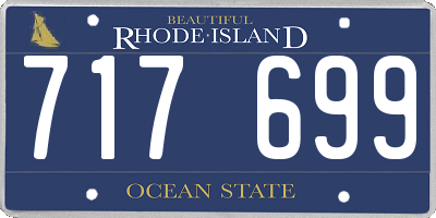 RI license plate 717699