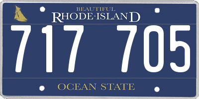 RI license plate 717705