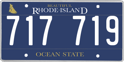 RI license plate 717719