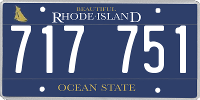 RI license plate 717751