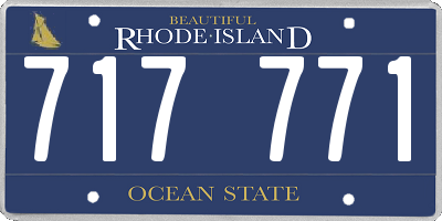 RI license plate 717771