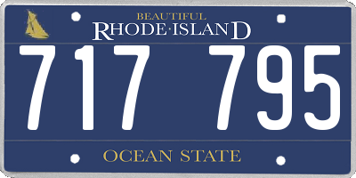 RI license plate 717795