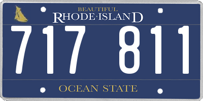 RI license plate 717811