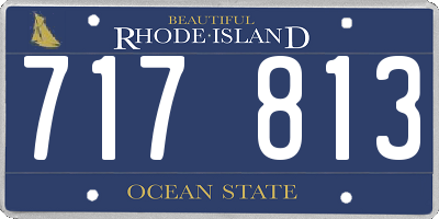 RI license plate 717813