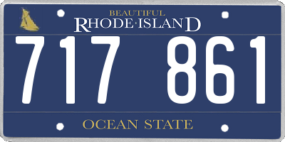 RI license plate 717861