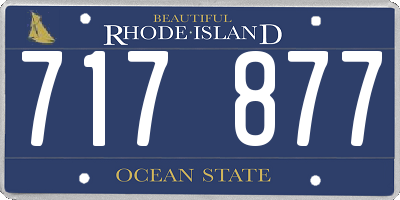 RI license plate 717877