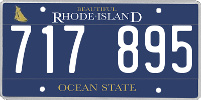RI license plate 717895