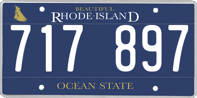 RI license plate 717897