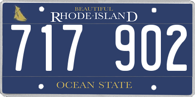 RI license plate 717902