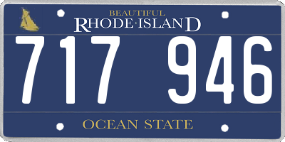 RI license plate 717946