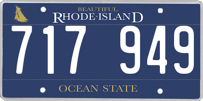 RI license plate 717949