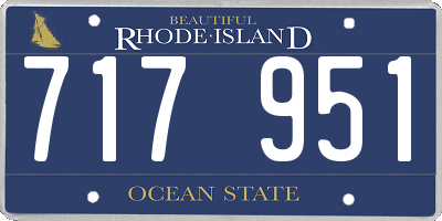 RI license plate 717951
