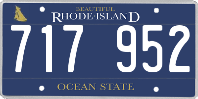 RI license plate 717952