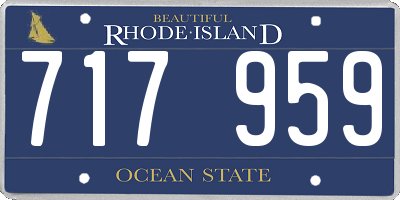 RI license plate 717959
