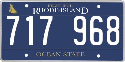 RI license plate 717968