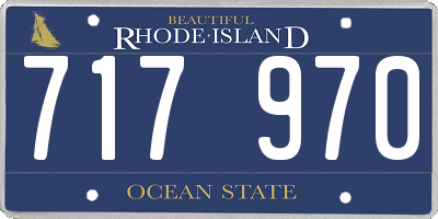 RI license plate 717970