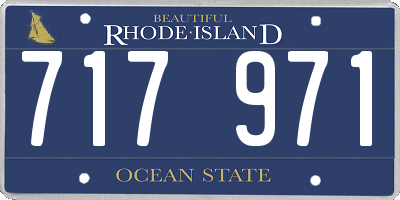 RI license plate 717971