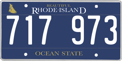 RI license plate 717973