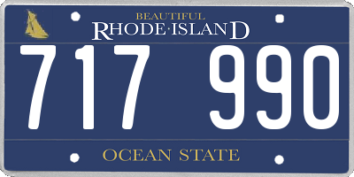 RI license plate 717990