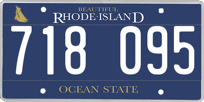 RI license plate 718095