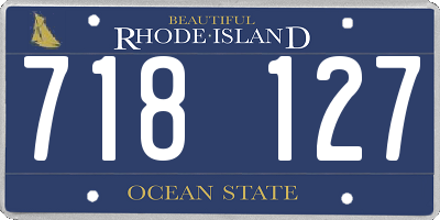 RI license plate 718127