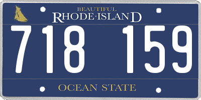 RI license plate 718159