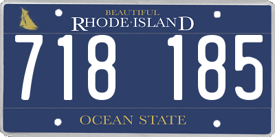 RI license plate 718185