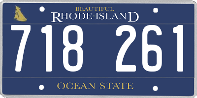 RI license plate 718261