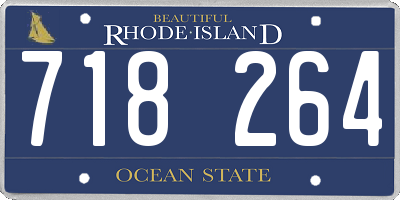 RI license plate 718264