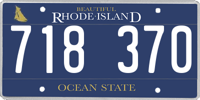 RI license plate 718370
