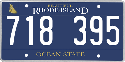 RI license plate 718395