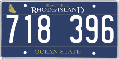 RI license plate 718396
