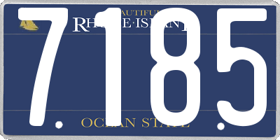 RI license plate 7185