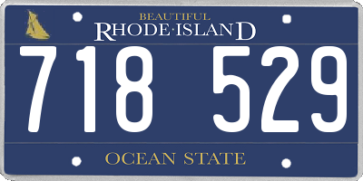 RI license plate 718529