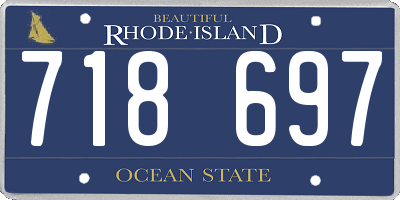 RI license plate 718697
