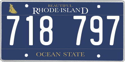RI license plate 718797