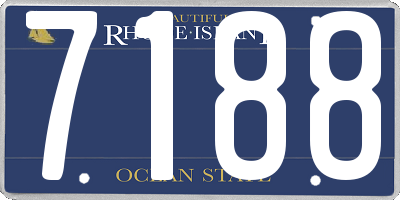 RI license plate 7188