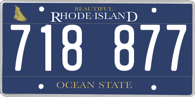 RI license plate 718877