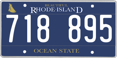 RI license plate 718895